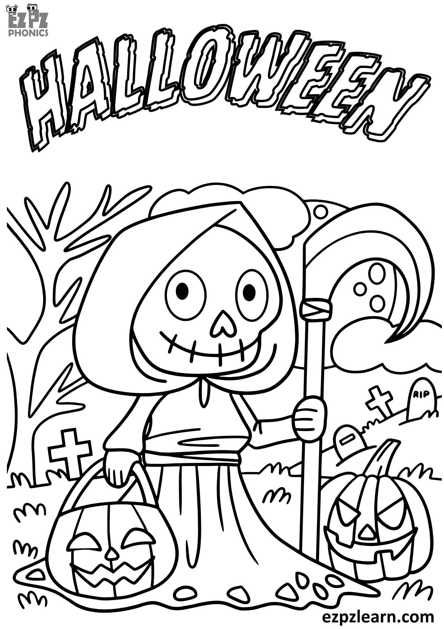 Happy Halloween Coloring - Halloween%20coloring%20number%204 